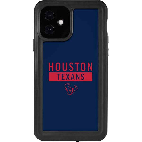 NFL Houston Texans Blue Performance Series iPhone 12 Waterproof Case