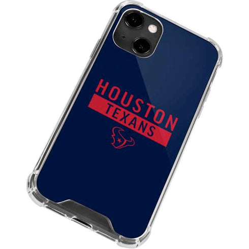 NFL Houston Texans Blue Performance Series iPhone 14 Clear Case