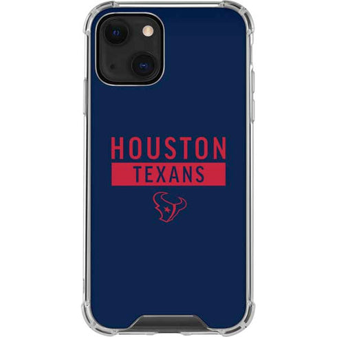 NFL Houston Texans Blue Performance Series iPhone 14 Plus Clear Case