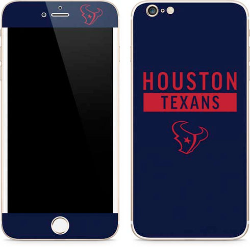NFL Houston Texans Blue Performance Series iPhone 6/6s Plus Skin