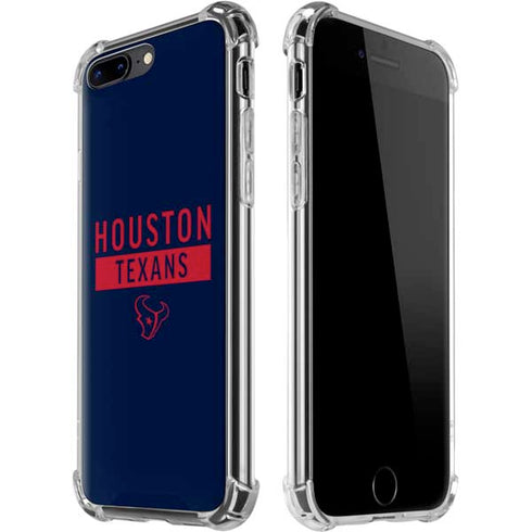 NFL Houston Texans Blue Performance Series iPhone 7/8 Plus Clear Case