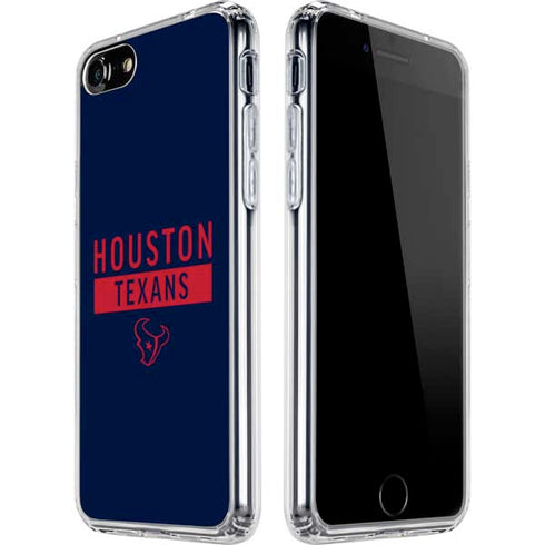 NFL Houston Texans Blue Performance Series iPhone SE (2nd & 3rd Gen) Clear Case