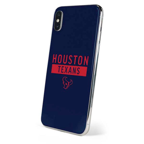 NFL Houston Texans Blue Performance Series iPhone X Skin