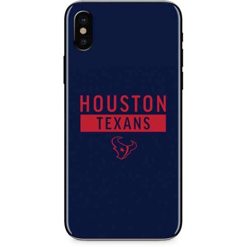 NFL Houston Texans Blue Performance Series iPhone X Skin
