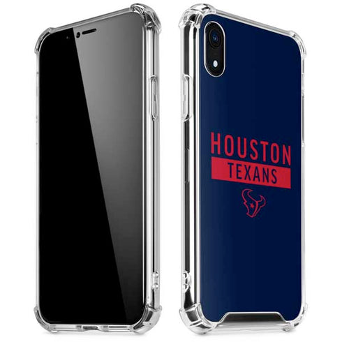 NFL Houston Texans Blue Performance Series iPhone XR Clear Case