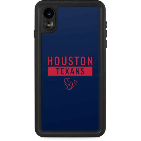 NFL Houston Texans Blue Performance Series iPhone XR Waterproof Case