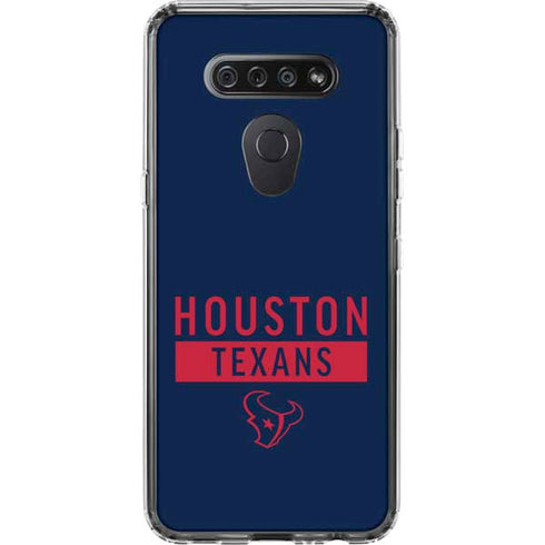 NFL Houston Texans Blue Performance Series LG K51/Q51 Clear Case