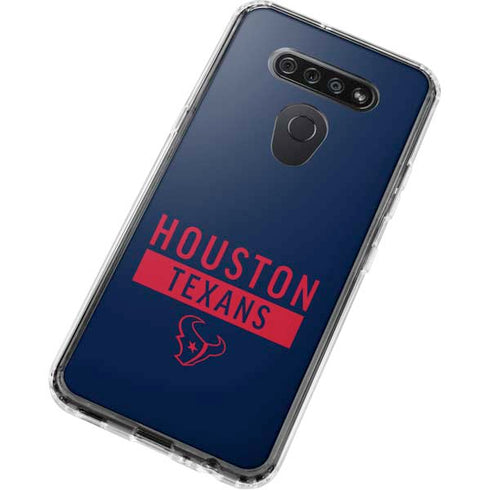 NFL Houston Texans Blue Performance Series LG K51/Q51 Clear Case