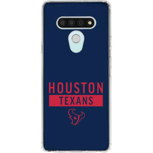 NFL Houston Texans Blue Performance Series LG Stylo 6 Clear Case