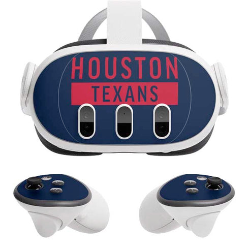 NFL Houston Texans Blue Performance Series Meta Quest 3 Skin