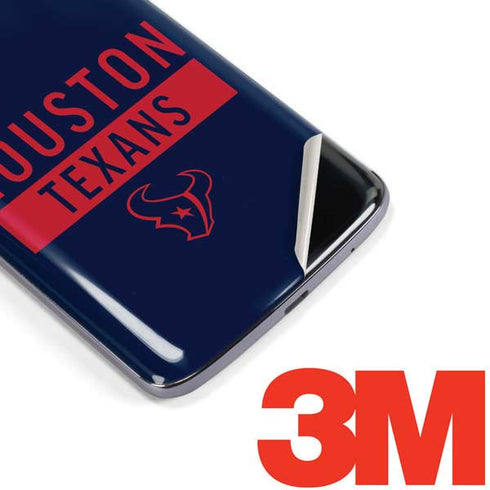 NFL Houston Texans Blue Performance Series Moto E5 Plus Skin