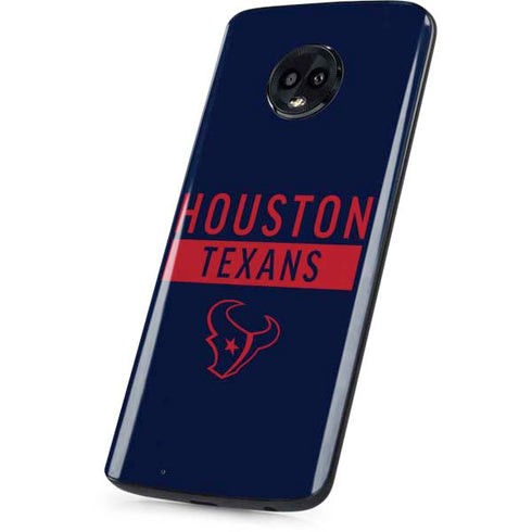 NFL Houston Texans Blue Performance Series Moto G6 Skin