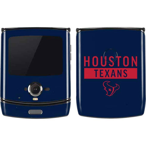 NFL Houston Texans Blue Performance Series Motorola RAZR Skin