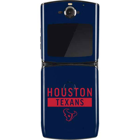 NFL Houston Texans Blue Performance Series Motorola RAZR Skin