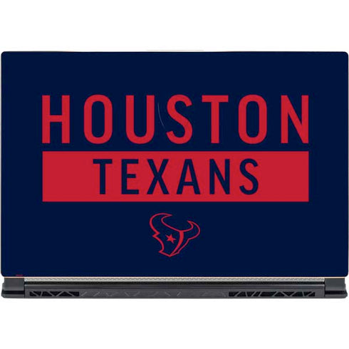NFL Houston Texans Blue Performance Series MSI GS65 Stealth Laptop Skin
