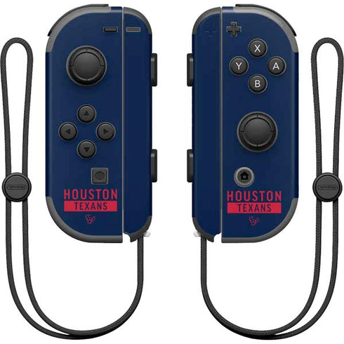 NFL Houston Texans Blue Performance Series Nintendo Joy-Con (L/R) Controller Skin