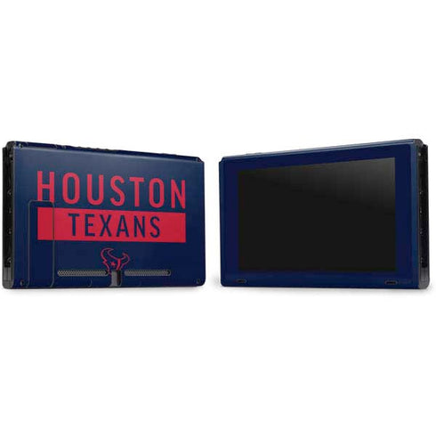 NFL Houston Texans Blue Performance Series Nintendo Switch Bundle Skin