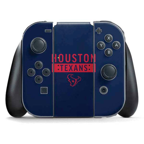 NFL Houston Texans Blue Performance Series Nintendo Switch (2017-2021) Joy-Con Controller Skin