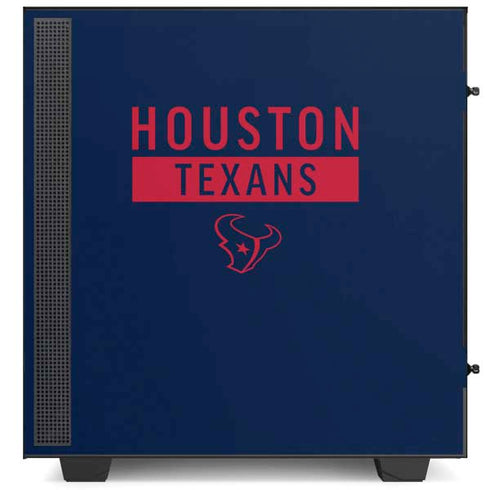 NFL Houston Texans Blue Performance Series NZXT H510 Compact ATX Mid-Tower Case Skin