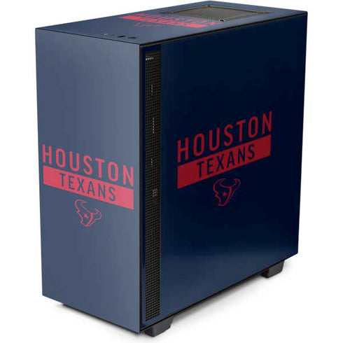 NFL Houston Texans Blue Performance Series NZXT H510 Compact ATX Mid-Tower Case Skin