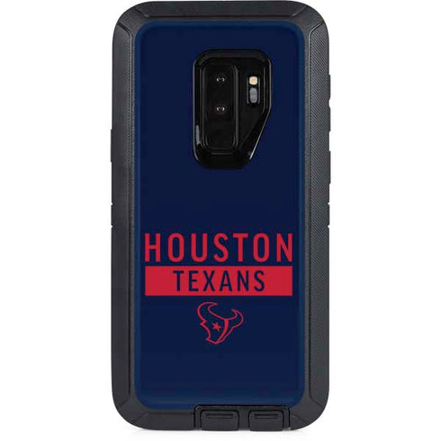 NFL Houston Texans Blue Performance Series Otterbox Defender Galaxy Skin