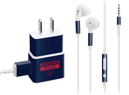NFL Houston Texans Blue Performance Series Phone Charger Skin