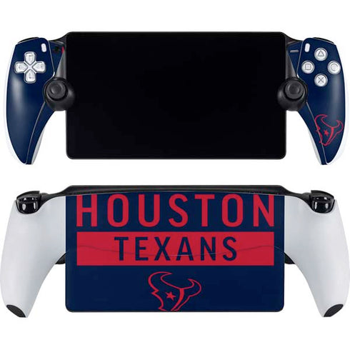NFL Houston Texans Blue Performance Series PlayStation Portal Remote Player Skin