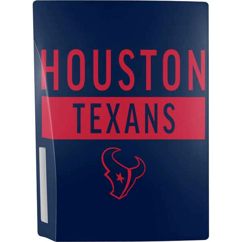 NFL Houston Texans Blue Performance Series PS5 Console Skin