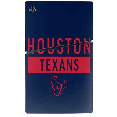 NFL Houston Texans Blue Performance Series PS5 Slim Digital Edition Console Skin