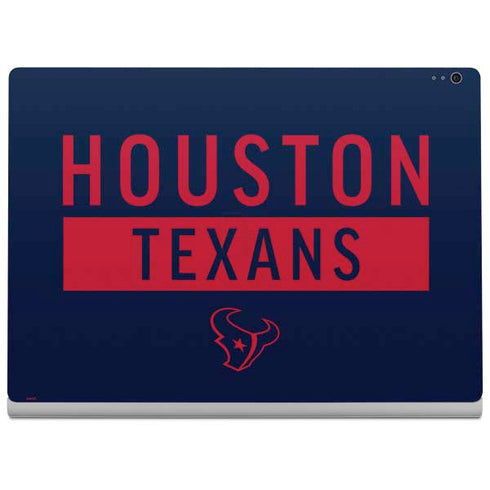 NFL Houston Texans Blue Performance Series Surface Book 2 13.5in Skin