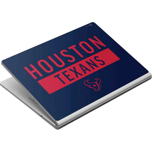 NFL Houston Texans Blue Performance Series Surface Book Skin