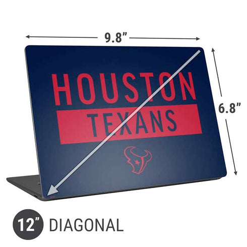 NFL Houston Texans Blue Performance Series Universal Laptop 12in (9.8 x 6.8in) Skin