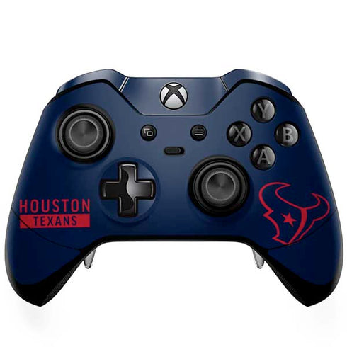 NFL Houston Texans Blue Performance Series Xbox One Elite Controller Skin