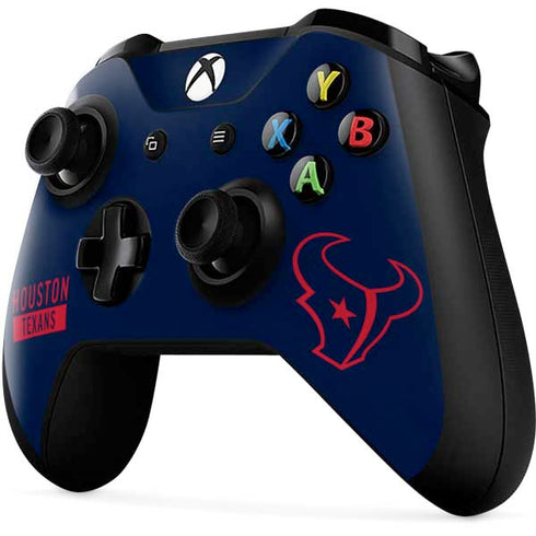 NFL Houston Texans Blue Performance Series Xbox One X Controller Skin