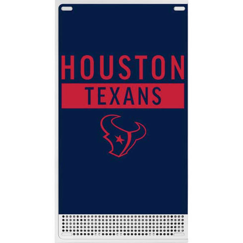NFL Houston Texans Blue Performance Series Xbox Series S Console Skin