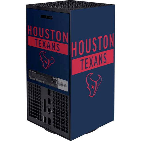 NFL Houston Texans Blue Performance Series Xbox Series X Bundle Skin