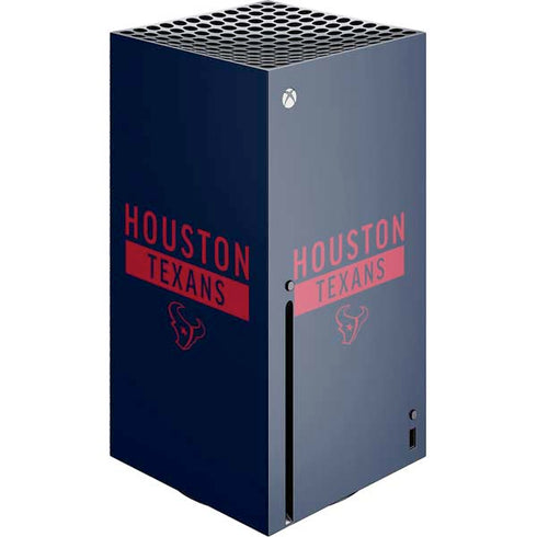 NFL Houston Texans Blue Performance Series Xbox Series X Console Skin