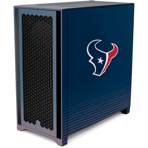 NFL Houston Texans Breakaway Corsair 4000D Tempered Glass Mid-Tower ATX Case Skin
