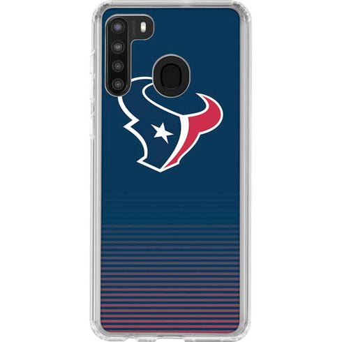 NFL Houston Texans Breakaway Galaxy A21 Clear Case