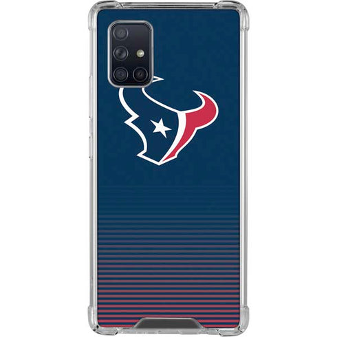 NFL Houston Texans Breakaway Galaxy A71 5G Clear Case