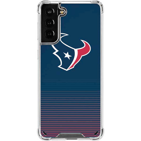 NFL Houston Texans Breakaway Galaxy S21 Plus 5G Clear Case