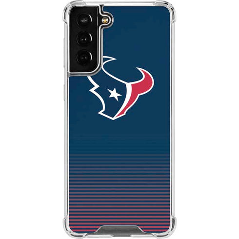 NFL Houston Texans Breakaway Galaxy S22 Plus Clear Case