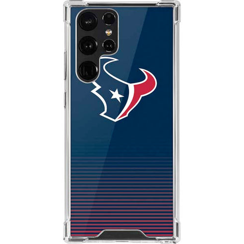 NFL Houston Texans Breakaway Galaxy S22 Ultra Clear Case