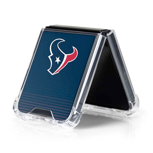 NFL Houston Texans Breakaway Galaxy Z Flip5 5G Clear Case