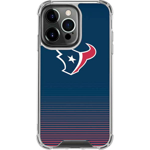 NFL Houston Texans Breakaway iPhone 14 Pro Clear Case