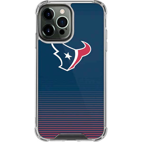 NFL Houston Texans Breakaway iPhone 14 Pro Max Clear Case