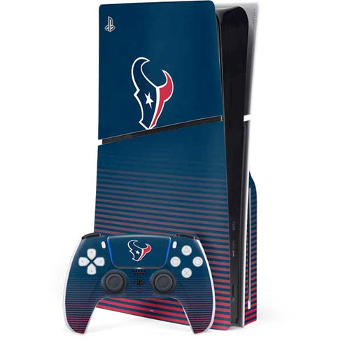 NFL Houston Texans Breakaway PS5 Slim Disk Bundle Skin