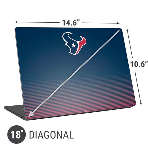 NFL Houston Texans Breakaway Universal Laptop 18in (14.6 x 10.6in) Skin