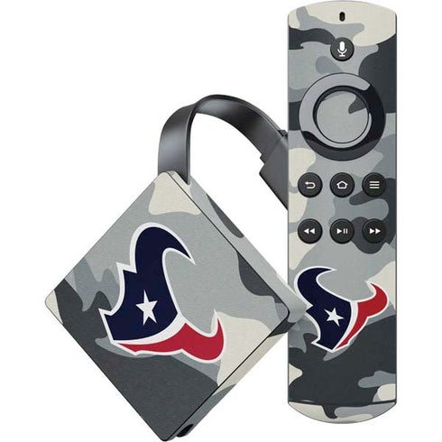 NFL Houston Texans Camo Amazon Fire TV Skin