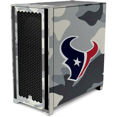 NFL Houston Texans Camo Corsair 4000D Tempered Glass Mid-Tower ATX Case Skin